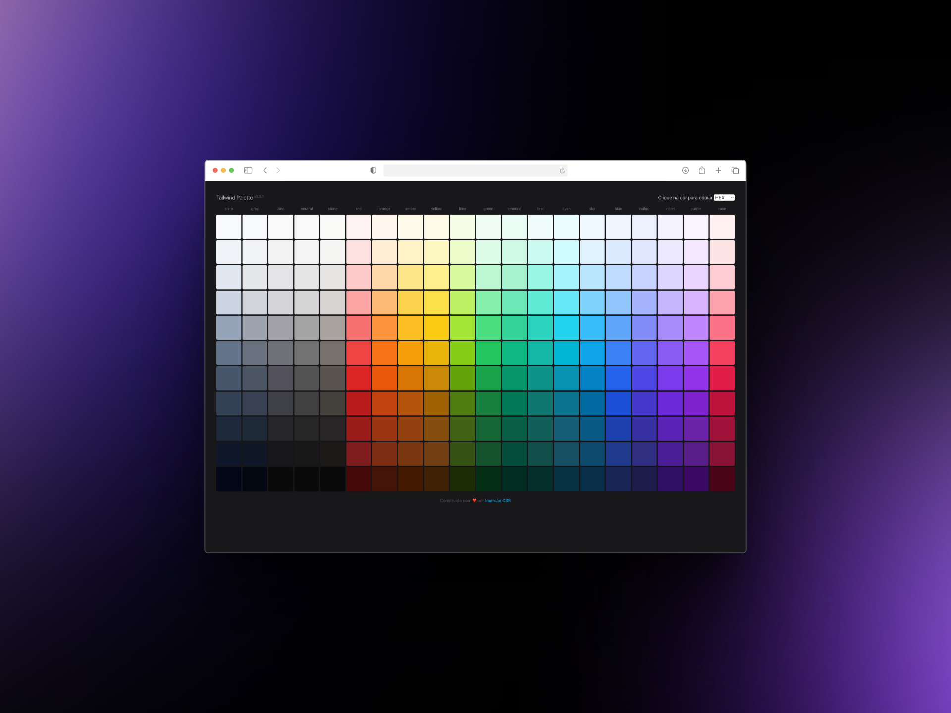 Tailwind Palette